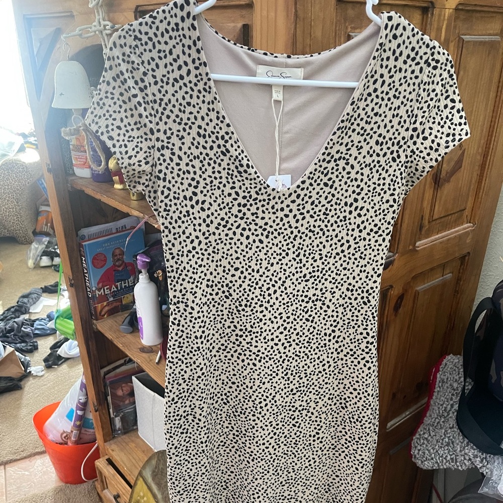 Jessica Simpson Cheetah Fitted Dress